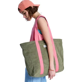 Strandtasche ROXY "Color", Damen, oil grün, Baumwolle, Taschen Strandtasche