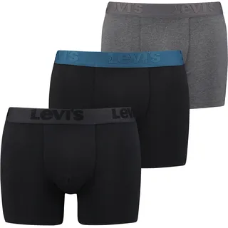 Levi's® Boxershorts »LEVIS MEN PREMIUM BOXER BRIEF 3P«, (Packung, 3er-Pack), mit breitem Logobund Levi's® black combo S