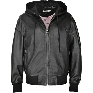 Lederjacke MAZE "Lederblouson 42021287", Damen, Gr. L, schwarz, Obermaterial: 100% Lammleder LEL. Futter: 100% Baumwolle CO., Jacken Lederjacke