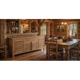 Sideboard im modernen Design aus Holz für Wohnzimmer und Esszimmer - Braun