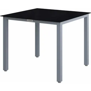 Gartentisch Bern Silber Alu 87x87x73cm