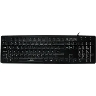 Logilink Beleuchtete Tastatur DE (ID0138)