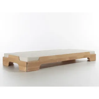 Stapelliege Müller Möbelwerkstätten braun, Designer Rolf Heide, 23x93 cm