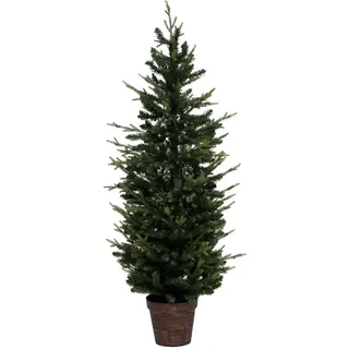 Fééric Lights and Christmas Weihnachtsbaum im Topf 150 cm , Grün , Kunststoff , 150 cm , Dekoration, Weihnachtsdekoration, Christbäume & Zubehör