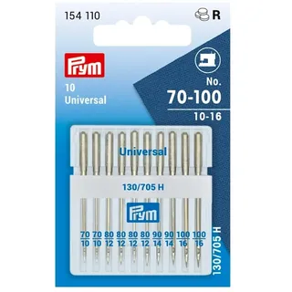 Prym 10 Nähmaschinennadeln 130/705, Universal 70-100, 154110