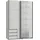 Schwebetürenschrank Emden 135 x 198 x 64 cm Weiß