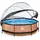 EXIT Wood Pool Braun 300 x 76 cm inkl. Filterpumpe und Abdeckplane