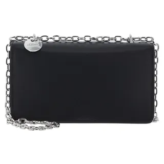 s.Oliver Umhängetasche Schultertasche Flap Bag Grey / Black schwarz - Schwarz