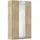 Drehtürenschrank Alabama 136 x 229 x 54 cm Braun