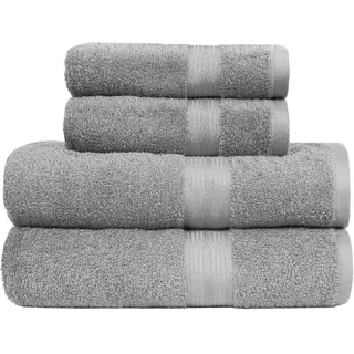 Amazon Basics Handtuchset 4-tlg. grau