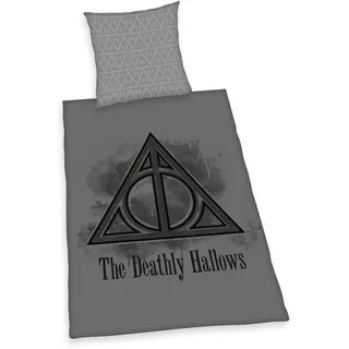 Herding Harry Potter Bettwäsche-Set, Kopfkissenbezug 80 x 80 cm, Bettbezug 135 x 200 cm, Mit Knopfleiste, 100% Baumwolle/Linon