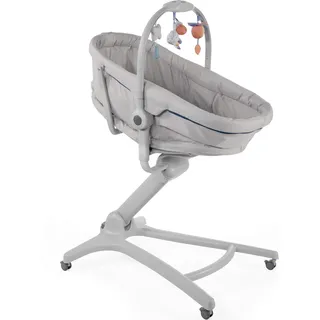 Chicco »Baby Hug 4 in 1, Glacial«, Stubenwagen, Liegesessel, Hochstuhl und erster Stuhl in Einem!, grau