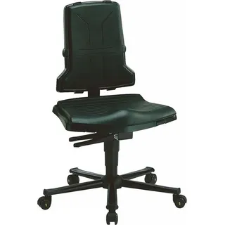 Bimos Arbeitsdrehstuhl Sintec B mit Rollen und Sitzneigung ESD Sitz-Höhe 430-580mm - 9813E-  1100 - Schwarz