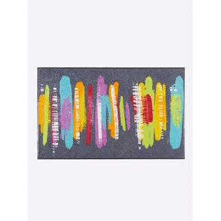 Fußmatte HEINE HOME Gr. 1, bunt (anthrazit, bunt), B:30cm H:7mm L:70cm, Polyamid, Teppiche, Fußmatte