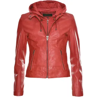 JCC Lederjacke »Lederjacke 31020359«, rot,