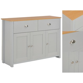 vidaXL Sideboard Grau 112x35x81 cm