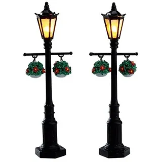 Lemax - OLD English LAMP POST, SET OF 2, B/O (4.5V)