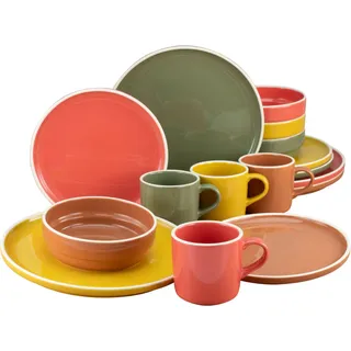 CreaTable Kombiservice 16-tlg. Multicolor