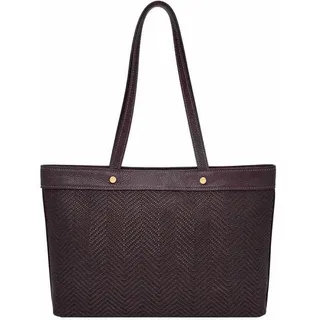 Fossil Schultertasche Jessie Woven Tote Chocolate