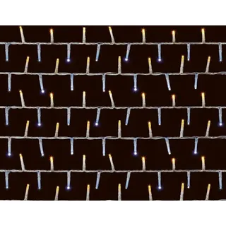 Weihnachtsbaum Lichterkette Transparentes Kabel & Timer 25M 1000 LED Warmes Weiß