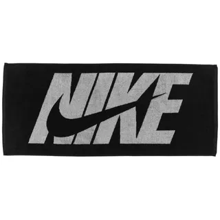 Nike Jacquard Handtuch 50 x 100 cm schwarz/weiß