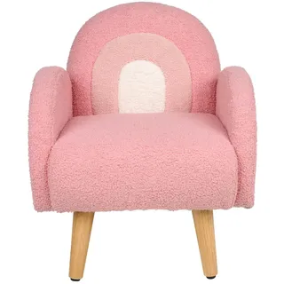 Jimmylee Kindersessel , Rosa, Weiß, Pink , Textil , Regenbogen , Füllung: Schaumstoff , 45x52x47 cm , Babymöbel & Kindermöbel, Babyzimmer, Kindersessel & Kindertische