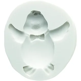 Silikomart | Silikonform für Zuckermasse DUCK, Form für Tortendekorationen, Prinz-Thema, Maße 8 x 7 x 2 mm