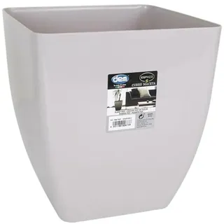 ESPASO 8541523 Cue Blumentopf, quadratisch, 23 x 23 x 25 cm, Kunststoff, mehrfarbig, 25 x 23 x 23 cm