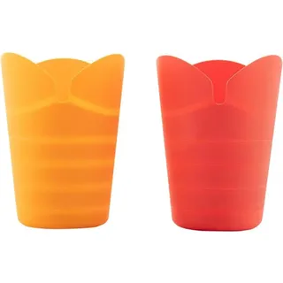 InnovaGoods Popcorn-Bereiter, faltbar, Silikon Popbox InnovaGoods (2Er pack) - Rot,