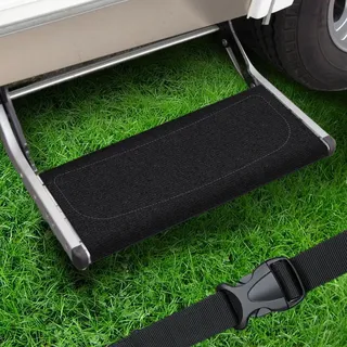 EFEALL Stufenmatten Wohnmobil für 18–24 cm / 7-10'' Trittstufe, Schwarz