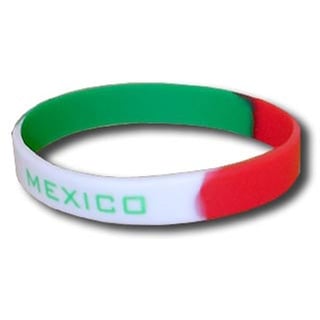 Supportershop Mexiko Armband Silikon Fußball, Grün, fr: Einheitsgröße (Größe Hersteller: Größe One sizeque)