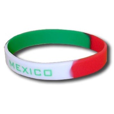 Supportershop Mexiko Armband Silikon Fußball, Grün, fr: Einheitsgröße (Größe Hersteller: Größe One sizeque)