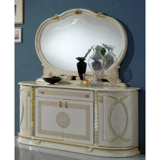 Designer Kommode Anrichte Sideboard Schrank Wohn Zimmer Regale Schränke Holz Neu - Beige