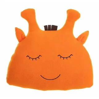 Kissen Giraffe 35 x 34 cm Orange - Orange