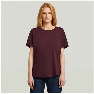 G-Star T-Shirt Rolled up mit umgeschlagenen Ärmeln braun XL (42)