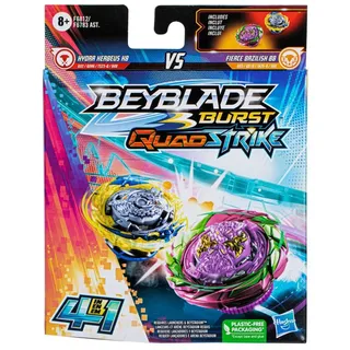 Hasbro F6812 Beyblade Burst Quad Strike Hydra Kerbeus K8 + Fierce Bazilisk B8
