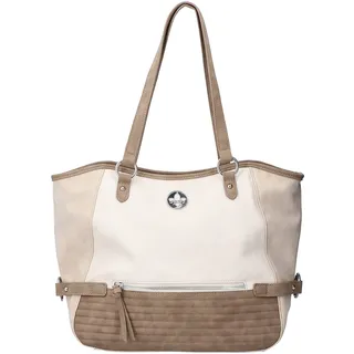 Rieker Damen H1499 Shopper in schöner Farbkombination Beige