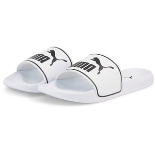 Puma Leadcat 2.0 Slide Sandal, White Black, 47 EU