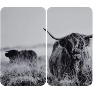 Wenko Herdabdeckplatte Universal Highland Mod. Cattle 2er Set grau