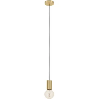 EGLO Pozueta 1-flg. Ø 6,5 cm rund messing-gebürstet