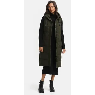 Marikoo Steppweste "Marikoo Narikaa Damen Winterweste N018", schwarz olive