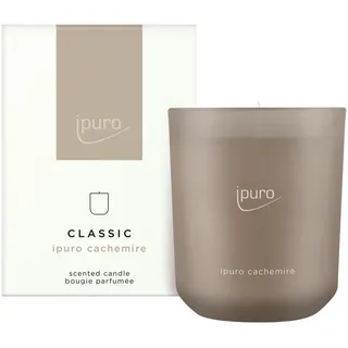 Ipuro Kerze IM Glas , Hellbraun , Glas , 9x11.5x9 cm , Dekoration, Kerzen & Kerzenhalter, Kerze im Glas