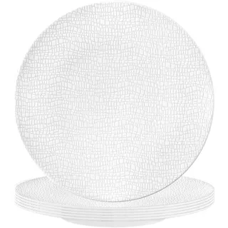 SELTMANN WEIDEN Frühstücksteller »Frühstücksteller Life Fashion ø 22,5 cm 6er Set«, weiß