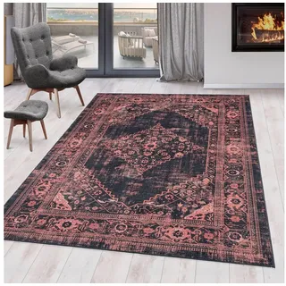 Ayyildiz Flachwebeteppich Fiesta Rot/Schwarz ca. 200x290cm