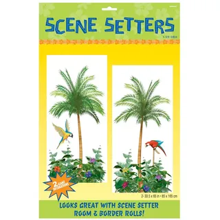 Amscan International Scene Setter hinzufügen Ons Palme Hawaii