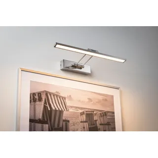 PAULMANN LED Bilderleuchte "Beam Fifty", grau (chromfarben), 1, H: 4,6cm, 1 Stk., Leuchten, LED Bilderleuchte