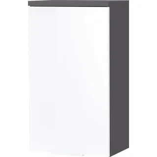 Germania Hängeschrank 2750-569 GW-Pescara in Graphit/Weiß, mit Glasfronten, 39 x 69 x 27 cm (B/H/T)