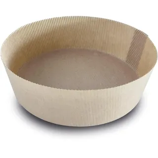 Guardini, 6 x runde Einwegform für Luftfritteuse, aus antihaftbeschichtetem Papier, Ø 17 x 6 cm, Farbe Beige