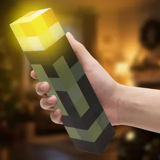 MeiKYing Wall Fackel Nachtlicht Fackel Lampe Wandlampe 28cm, mit 4 Farbe,USB Wiederaufladbar Nachtlampe Kinder, 3D Torch Lamp Nachttischlampe für Kinderzimmer Wohnzimmer Gaming Room Study Room