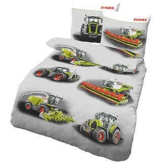 H I S Claas Landmaschinen grau (135x200+80x80cm)